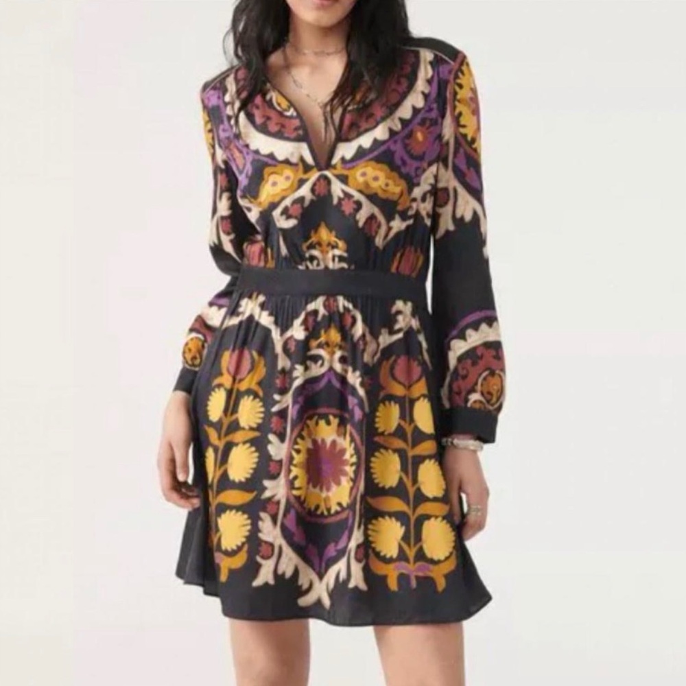 Stunning Ba&sh Fedora dress excellent condition gorgeous pattern